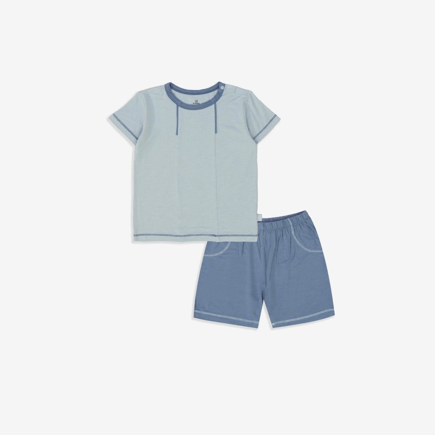 Short Sleeve Baby Set - Blue