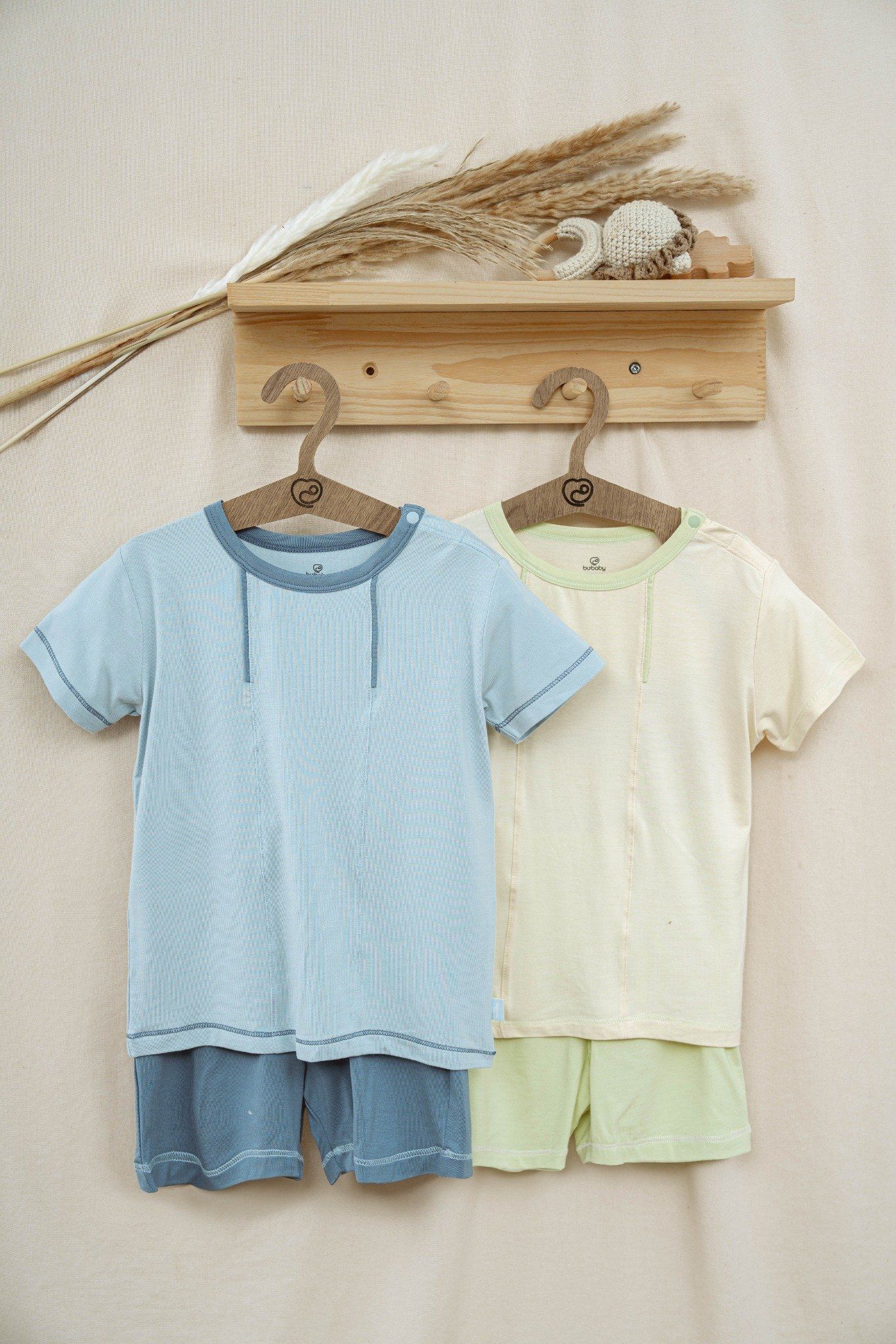 Short Sleeve Baby Set - Green