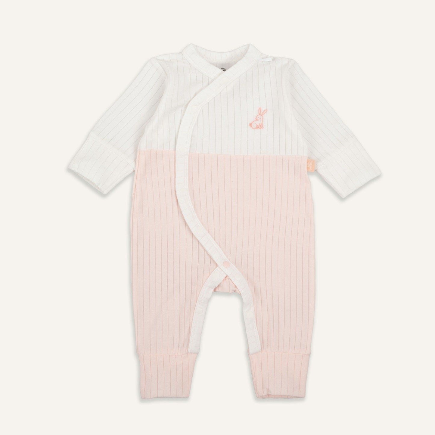 Ribbed Baby Bodysuit - Pink