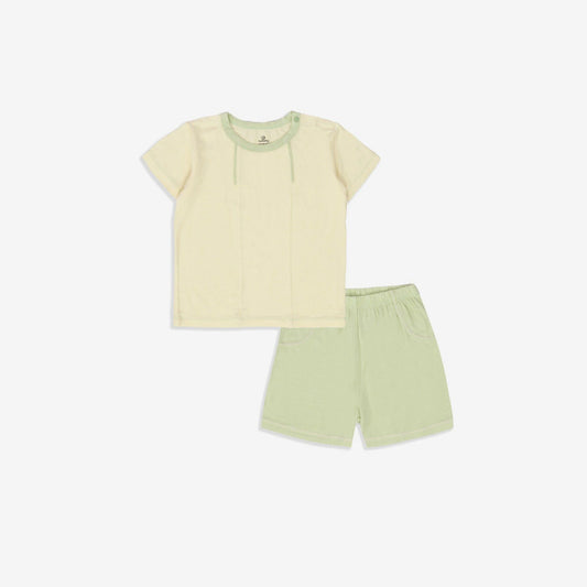Short Sleeve Baby Set - Green