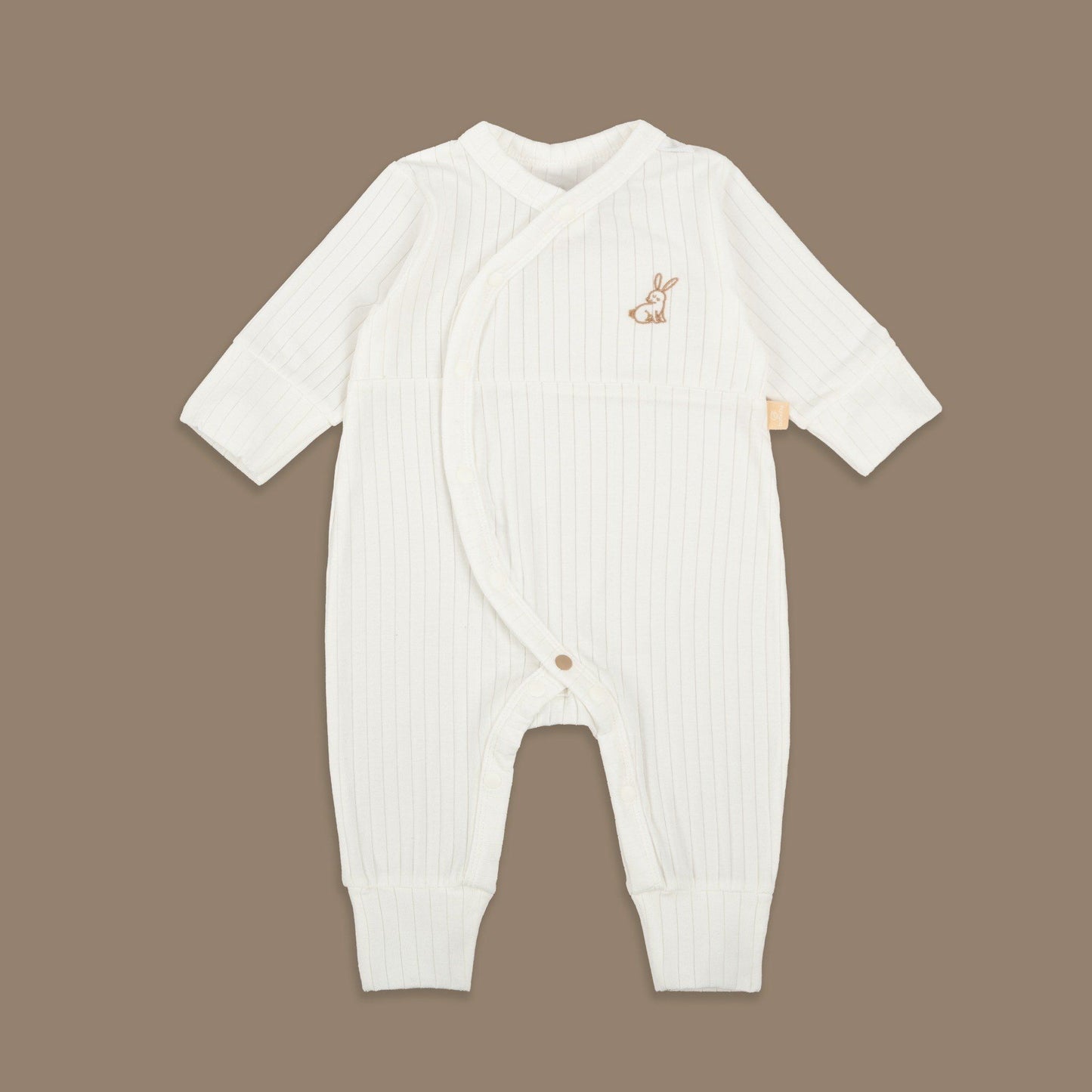 Ribbed Baby Bodysuit - Cream